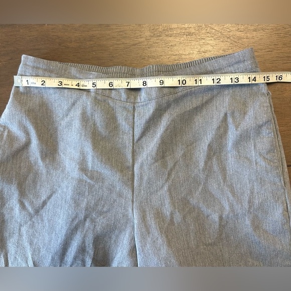 Alfred Dunner Heather Grey Grannycore Dress Pants w/ Elastic High Waist size 10P - Picture 5 of 5